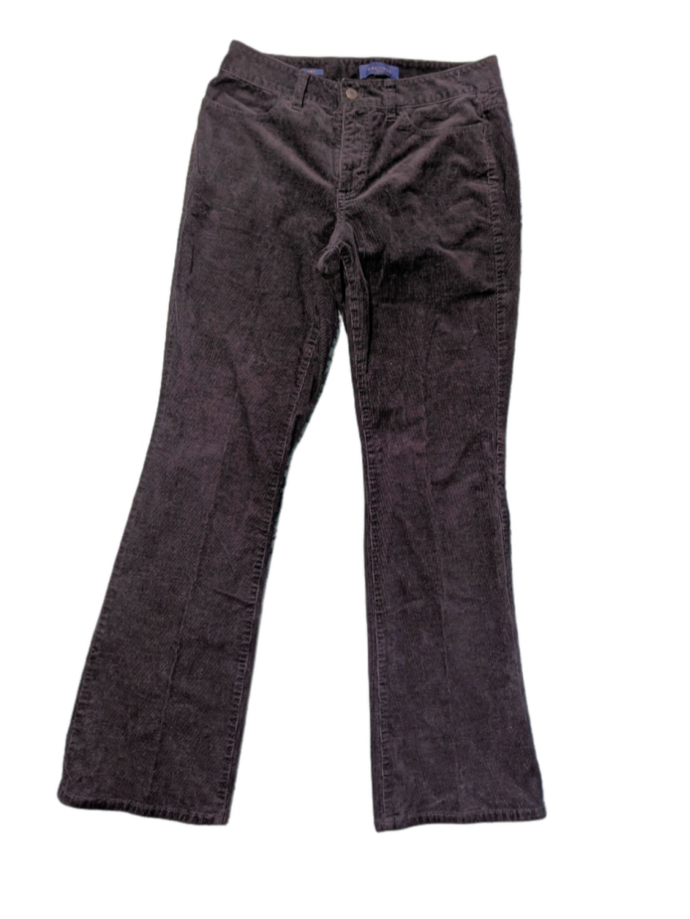 Talbots Black Curvy Bootcut Corduroy Pants Size 6